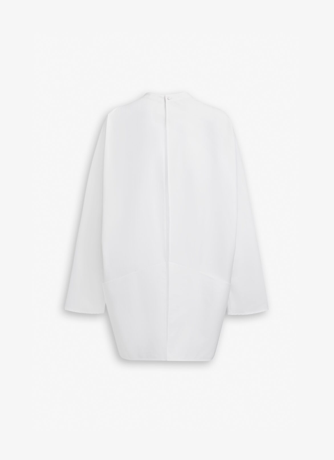 ASYMMETRIC TOP IN COTTON POPLIN ALAÏA WHITE ASYMMETRIC TOP IN COTTON POPLIN
